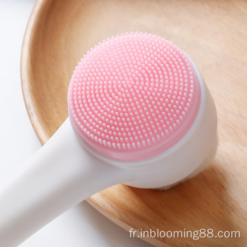 Brosse à visage de nettoyage en silicone doux brosse nettoyante pour le visage